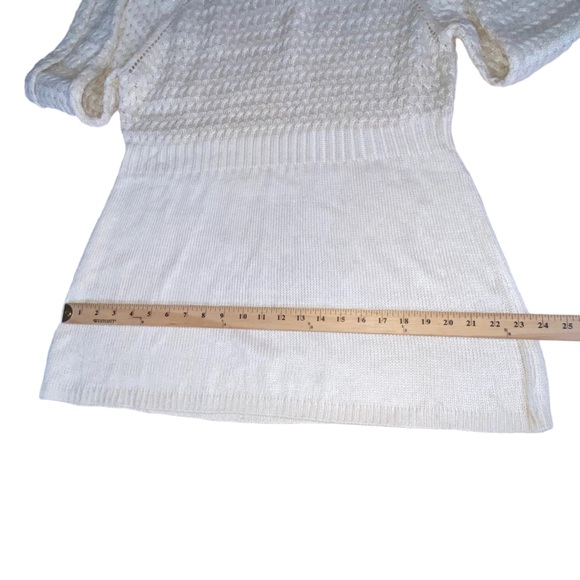 Seventh Avenue Cream And Gold Knit Tunic Sweater - Women’s Size XL - Picture 5 of 14